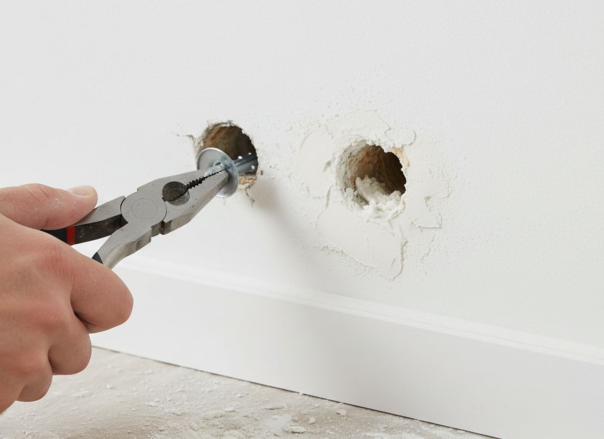 Enlever une cheville molly et reboucher le trou : étapes détaillées