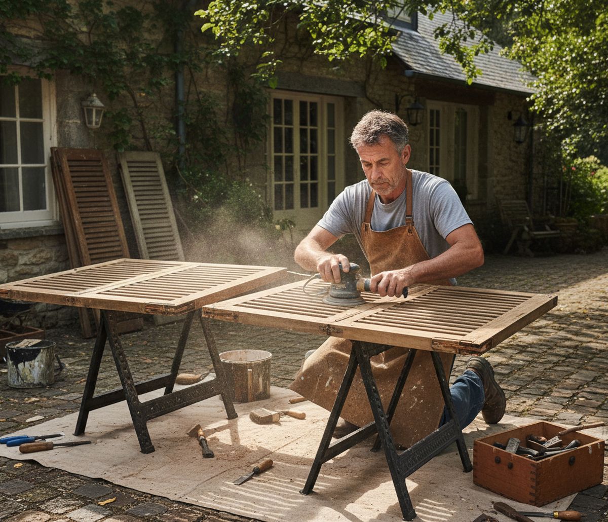 Prix rénovation volet bois