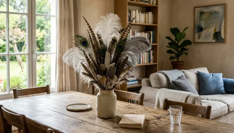 Pourquoi les plumes reviennent dans la décoration intérieure contemporaine